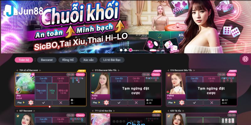 Sảnh cá cược trực tuyến hấp dẫn casino